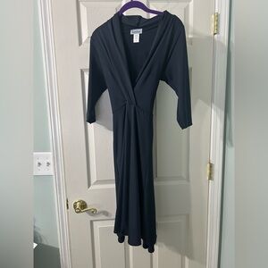 Karina Dresses Navy Midi Dress